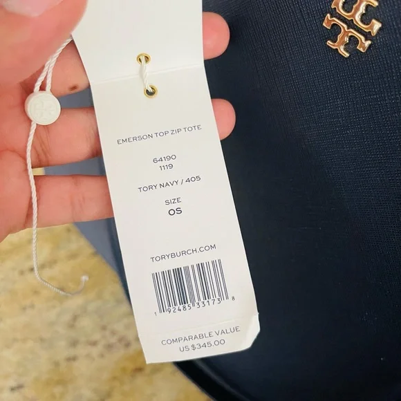 New💙 Tory Burch Emerson top zipper tote & matching wallet - Picture 8 of 12